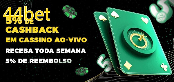 Promoções do cassino ao Vivo 44bet